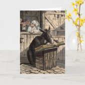 "Learned Donkey" Wenskaart Kaart (Gele Bloem)