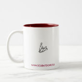 LEARNER DIVE - Gepersonaliseerd Tweekleurige Koffiemok (Links)