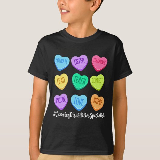 Learning Disabilities Specialist Teacher Valentijn T-shirt (Voorkant)