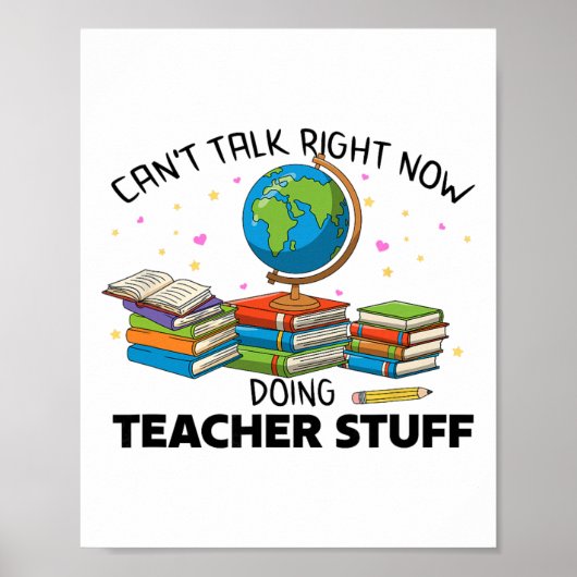 Learning Exams Student Learn Can't Talk Doing Teac Poster (Voorkant)