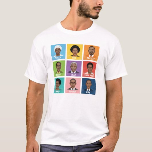 Learning From Black History Inspirational Graphic T-shirt (Voorkant)