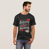 Learning is a heart's journey t-shirt (Voorkant volledig)