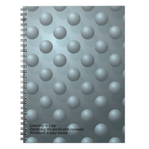 Learning Is a Joy Notitieboek – Teal 3D Bol Patroo