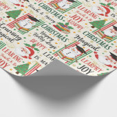 "Learning is Magical" Christmas Cadeaupapier (Hoek)