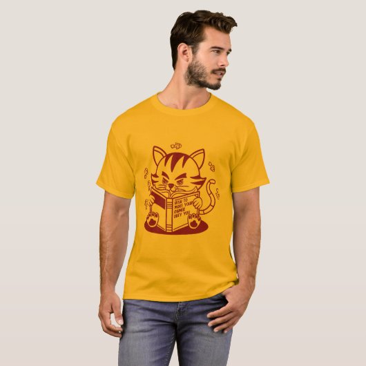 Learning Kitten (Lineal) T-shirt (Voorkant volledig)