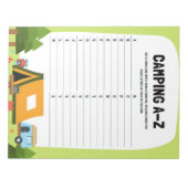 Learning Nature Camping A–Z Educational Game Notitieblok (Voorkant)