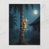 Learning to Climb – Cute Cat Moment Briefkaart (Voorkant)