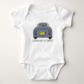 Learning to Drive Little Car Driver-figarages Romper (Voorkant)