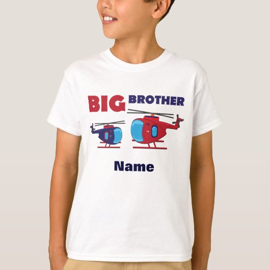 LearningCandy Big Brother Helikopter op maat T-shirt (Voorkant)