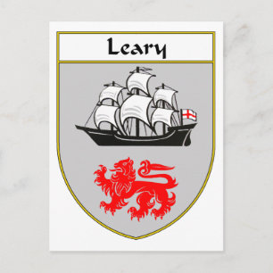 Leary Coat of Arms/Family Crest Briefkaart