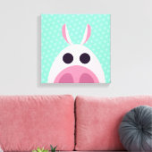 Leary the Pig Canvas Afdruk (Insitu (Woonkamer))