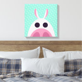 Leary the Pig Canvas Afdruk (Insitu (Slaapkamer))
