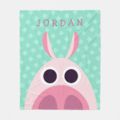 Leary the Pig Fleece Deken (Voorkant)