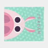 Leary the Pig Fleece Deken (Voorkant (Horizontaal))