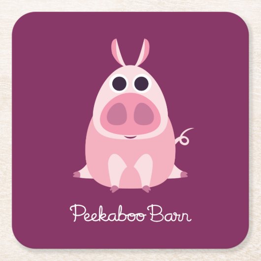 Leary the Pig Kartonnen Onderzetters (Voorkant)