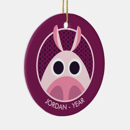 Leary the Pig Keramisch Ornament (Rechts)