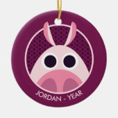 Leary the Pig Keramisch Ornament (Voorkant)