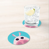 Leary the Pig Ronde Kartonnen Onderzetter (Insitu)