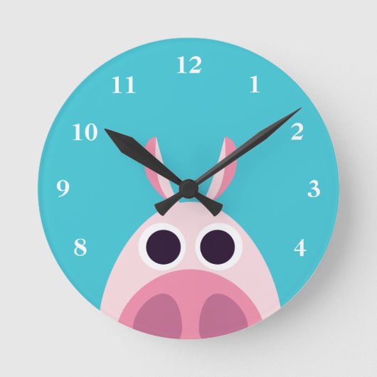 Leary the Pig Ronde Klok (Voorkant)