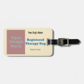 Leash Label - Therapie Dog Bagagelabel (Voorkant horizontaal)