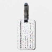 Leash Label - Therapie Dog Bagagelabel (Achterkant verticaal)