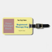 Leash Label - Therapie Dog Bagagelabel (Voorkant horizontaal)