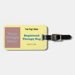 Leash Label - Therapie Dog Bagagelabel