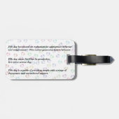 Leash Label - Therapie Dog Bagagelabel (Achterkant horizontaal)