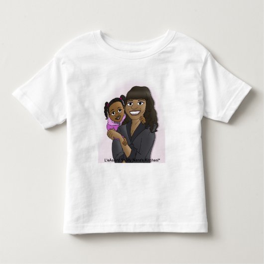 Le'Asiah! "In de keuken van mijn Nana!" Kinder Shirts (Voorkant)