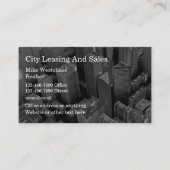 Leasing en realiteit van commerciële Kantoor Visitekaartje (Voorkant)