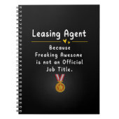 leasingagent notitieboek (Voorkant)