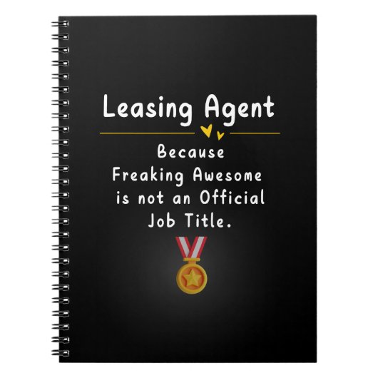 leasingagent notitieboek (Voorkant)