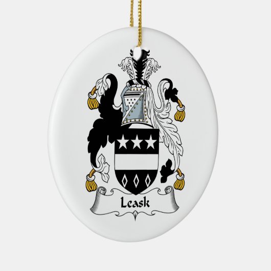 Leask Family Crest Keramisch Ornament (Rechts)