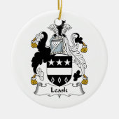 Leask Family Crest Keramisch Ornament (Voorkant)