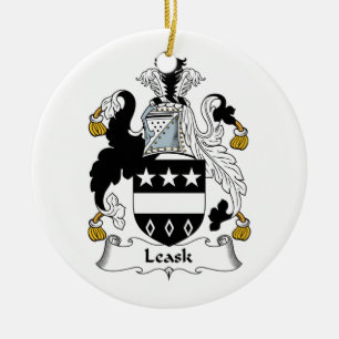 Leask Family Crest Keramisch Ornament
