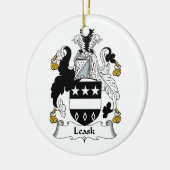 Leask Family Crest Keramisch Ornament (Links)