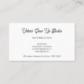 Leather achtergrond textuur visitekaartje (Achterkant)