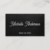 Leather achtergrond textuur visitekaartje (Voorkant)