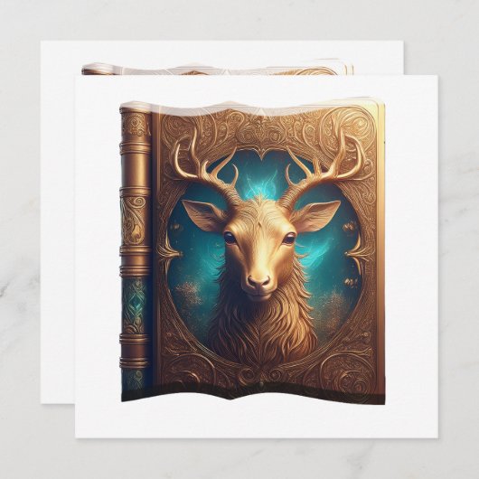 Leather Bound Copy Of A Deer Hunting Guide Kaart (Voorkant / Achterkant)