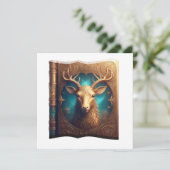 Leather Bound Copy Of A Deer Hunting Guide Kaart (Staand voorkant)