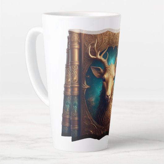 Leather Bound Copy Of A Deer Hunting Guide Latte Mok (Linkerhoek)