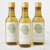 Leather Care Guide Sage Artisan 2x3 Custom Label Wijn Etiket (Flessen)