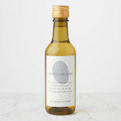 Leather Care Guide Slate Artisan 2x3 Custom Label Wijn Etiket (Voorkant)