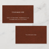 Leather Craft Artisan Professional Visitekaartje (Voorkant / Achterkant)