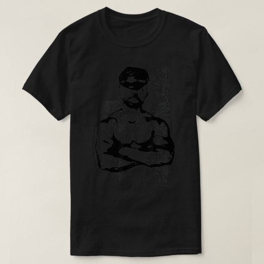 Leather Daddy Gay Pride Distressed  T-shirt (Design voorkant)
