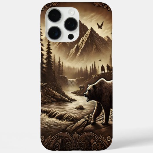Leather Design Beer van River Case-Mate iPhone Case (Achterkant)