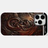 Leather Dragon's Peak Case-Mate iPhone Case (Achterkant (horizontaal))
