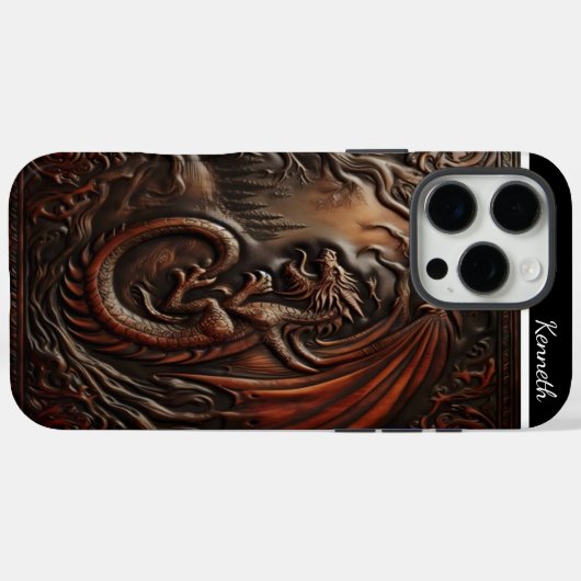 Leather Dragon's Peak Case-Mate iPhone Case (Achterkant (horizontaal))