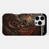 Leather Dragon's Peak iPhone Hoesje (Achterkant horizontaal)