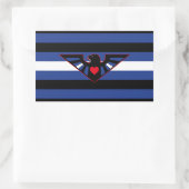 Leather Eagle Pride Flag Rechthoekige Sticker (Tas)